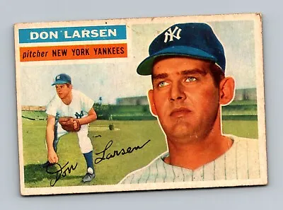1956 Topps #332 Don Larsen VG-VGEX New York Yankees Baseball Card • $0.99
