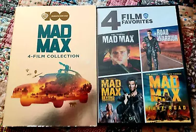 Mad Max: 4-Film Collection 2021 3-Disc DVD W/2023 WB 100 Book Slipcover READ! • $11