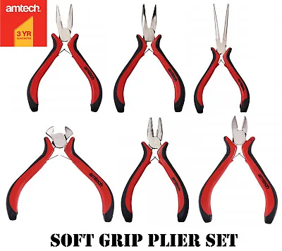 £2.95 • Buy Mini Precision Pliers Set Jewellery Crafts Hobby Tool Soft Grip Spring Loaded