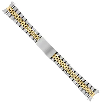 $39.95 • Buy Jubilee Watch Band Bracelet Midsize For 31mm Rolex 17mm Lugs Gold/ss Two Tone