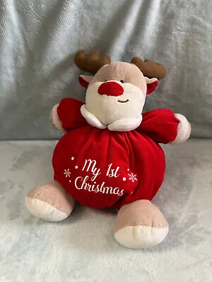 TJM My 1st Christmas First Reindeer Soft Toy Comforter • £9.50
