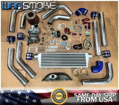 02-06 Acura RSX / 02-05 Civic Si K20 T3T4 .63 Turbo Kit Manifold Intercooler BLU • $676.99