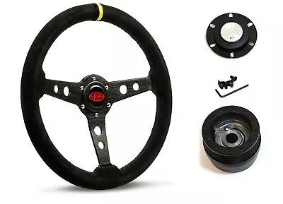 SAAS Steering Wheel SW616OS-S & Boss For Mazda RX2 RX3 RX4 RX5 1970-1985 • $216