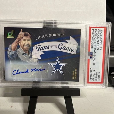 $500 • Buy 2022 Donruss Chuck Norris Fans Of The Game- Auto MINT 9 AUTO 10🔥🔥