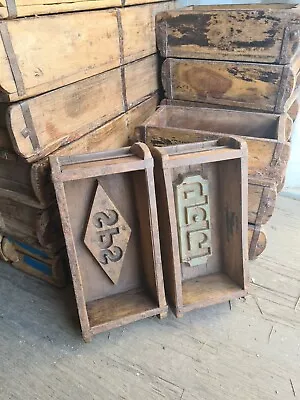 £13.50 • Buy Vintage Brick Mould, Wooden Storage Box, Wooden Display Box