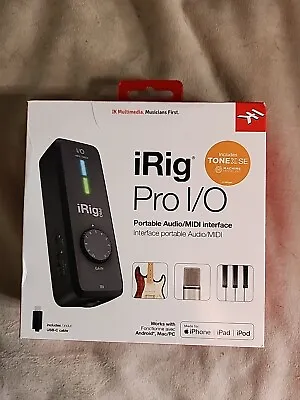 IRig Pro I/O Portable Audio/MIDI Interface For IPhone IPad IPod • $149.99