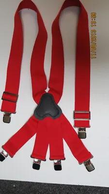 $23.75 • Buy ASSORTED Sizes FIREMAN Or Police SUSPENDERS MADE IN USA