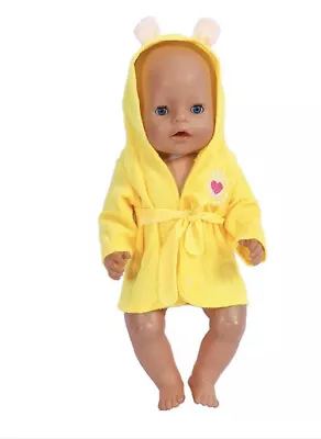 ⭐️BRAND NEW⭐️Clothes To Fit 43cm Baby Born Doll - Bath Robe • £5.99