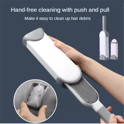 Magic Pet Hair Remover Lint Brush With Self-Cleaning Fluff Remover Base Reusable • £6.91