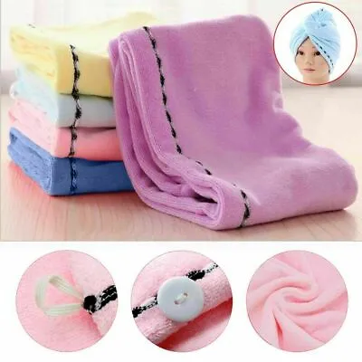 3 PCS Rapid Fast Drying Hair Absorbent Towel Turban Wrap Soft Shower Bath Cap  • $9.99