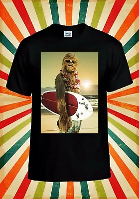Chewbacca Surf Retro Cool Funny Men Women Vest Tank Top Unisex T Shirt 67 • £9.95