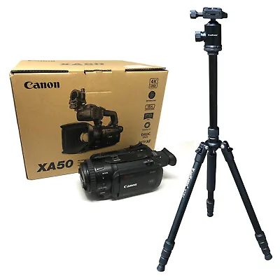 Canon XA50 Pro Camcorder + KamKorda Tripod - 2 Year Warranty - UK NEXT DAY DEL • £1601