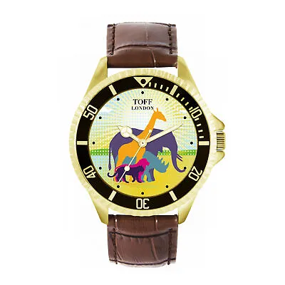 Toff London TLWL-11967 Mens Multicolour Safari Animal Watch • £79.99