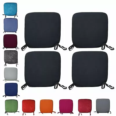 Garden Seat Pads Soft Comfy Kitchen Patio Dinning Chair Furniture Pads Tie Backs • £14.90