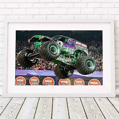 GRAVE DIGGER - Monster Truck Poster Picture Print Sizes A5 To A0 *FREE DELIVERY* • $16.93