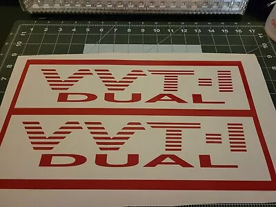 Dual Vvti Vinyl Sticker Pair  12''x2'' • $6