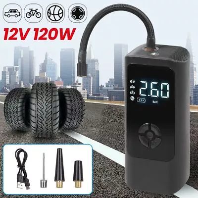 Tire Inflator Portable Air Compressor 150PSI Mini Rechargeable Electric Air Pump • $25