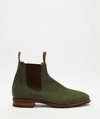 R.M. Williams Comfort Craftsman Boots - Olive Suede - AU 10.5 / US 11.5 • $599