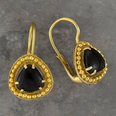 Lammermoor Onyx Earrings: Museum Of Jewelry • $94.95