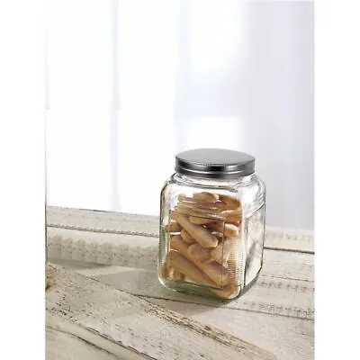 Circleware - Moondance 2Ltr Glass Canister With Metal Lid • $7.95