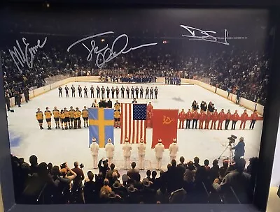 Mike Eruzione Jack O’Callahan Dave Silk 1980 USA Olympic Autographed Photo • $99