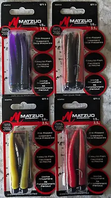 4 - MATZUO Ned Style Rigs - 5/Pk - 1/8 Oz. - Four Colors! • $15.49