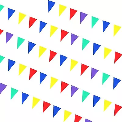 Multicolour Triangle Bunting Summer Garden Festival Kids Party Decoration  - 10m • £3.99