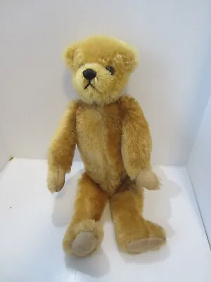 Vintage Jointed Teddy Bear Glass Eyes 12  Pre-owned • $45