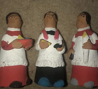 Josefina Aguilar Clay Figurines Oaxaca Mexican Folk Art 2 Alter Boys & Minister • $35.99