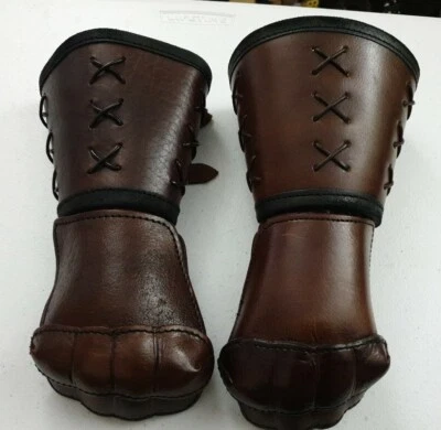 £150 • Buy Medieval Leather Gauntlets Protection Guards Re-enactment Armor (high Quality)