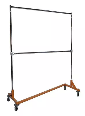 Heavy Duty Commercial Double Rail Rolling Z Rack • $127.26