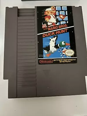 1985 Super Mario Bros. AND Duck Hunt Original Nintendo NES-MH-USA Game Cartridge • $5