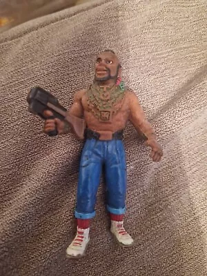 RARE PVC FIGURE BA BARRACUS From A TEAM. SPANISH 1983 EXCLUSIVE Damaged Gun • £4.99