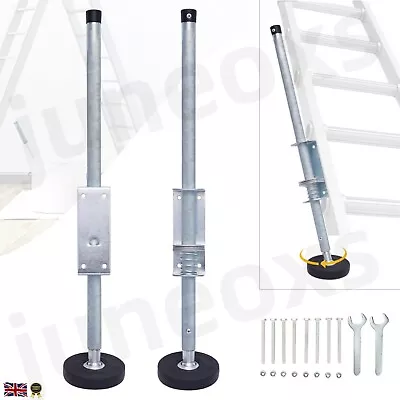 2PCS Ladder Leveler Adjustable Stabilizer Legs Safety Ladder Extension Legs • £40.75