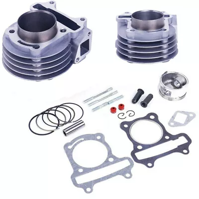 1Set 50mm Big Bore Cylinder Kit For GY6 100cc 139QMB 139QMA Scooter Engine 4T • $37.92