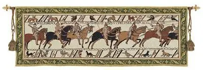 Bayeaux Wall Tapestry Medieval Warriors Picture Knight 76 X27  • $187