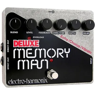 Electro-Harmonix Deluxe Memory Man XO Analog Delay Guitar Effects Pedal • $250.90