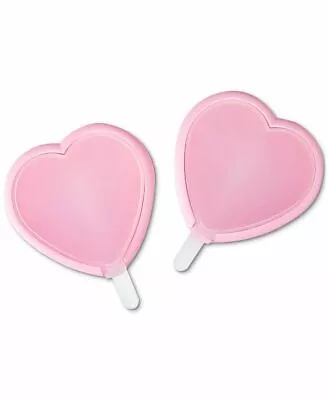 Martha Stewart Collection Heart Popsicle Molds Pink Set Of 2 New • $12