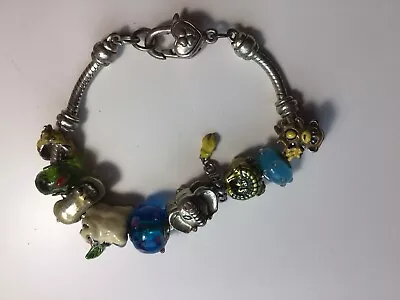 Costume Jewelry Bracelet Animal Beads 8 Inch • $7.99