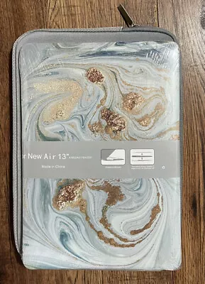 Hard Shell Case Set MacBook New Air 13  Retina Display Cover Glitter Marble Art • $14.90