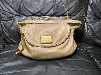 Marc By Marc Jacobs Standard Supply Workwear TAUPE Leather Crossbody Handbag • $15