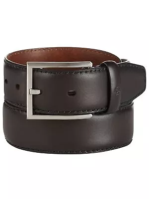 RYAN SEACREST Mens Brown Logo Leather Dress Belt 3032 • $1.69