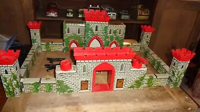 Vtg 1950's MARX Tin Prince Valiant Medieval Castle Playset W Plastic Figures • $125