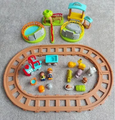 Chad Valley Tots Town Safari Train Set & Post Office  Police Fire  Station • £20