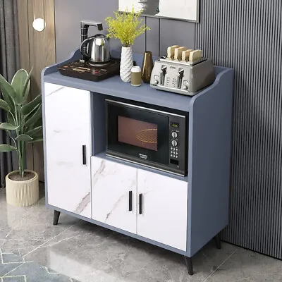 Modern Kitchen Cupboard Storage Cabinet Display Buffet Sideboard Unit Shelves • £75.95