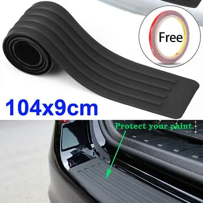 1x Black Car Rear Bumper Protector Cover Sill Scuff Plate Trim Car Accessories • $18.69