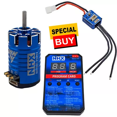 NHX RC 3500KV 25.5T Mini 1525 Sensored Brushless Motor W/ ESC / Programming Car • $89.95