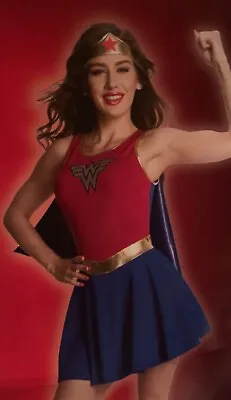 $29.99 • Buy Womens Wonder Woman Halloween Costume Sexy Cosplay Movie Dress Adult Small NEW