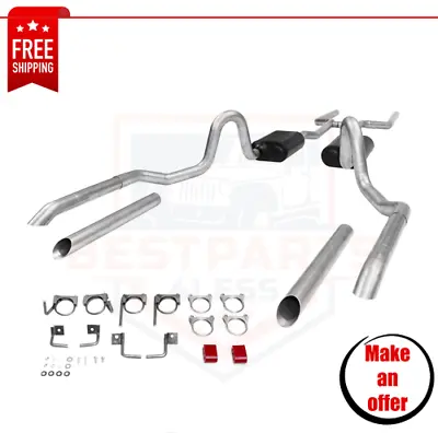 Flowmaster 2.5  American Thunder Header-Back Dual Exhaust For 64-72 GM A-Body V8 • $748.99