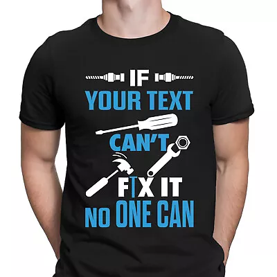 £9.99 • Buy Personalised If Grandad Cant Fix It  Fathers Day Gift  Mens T-Shirts Tee Top #FD